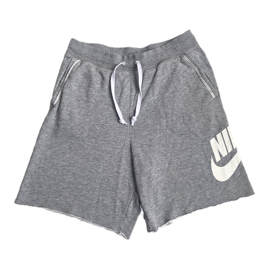 מכנס קצר NIKE אפור לוגו בלבן מידה- M