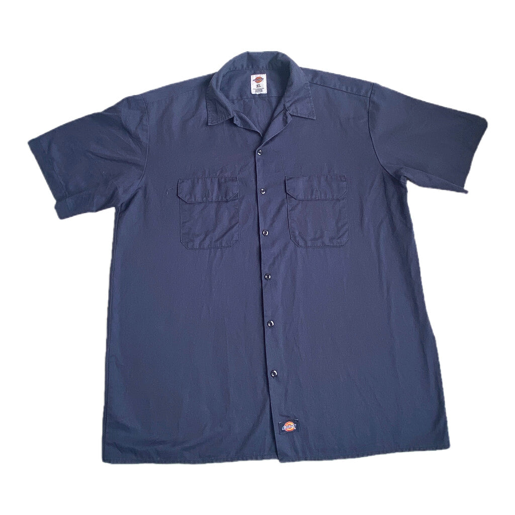 חולצה קצרה מכופתרת DICKIES כחול כהה מידה- XL