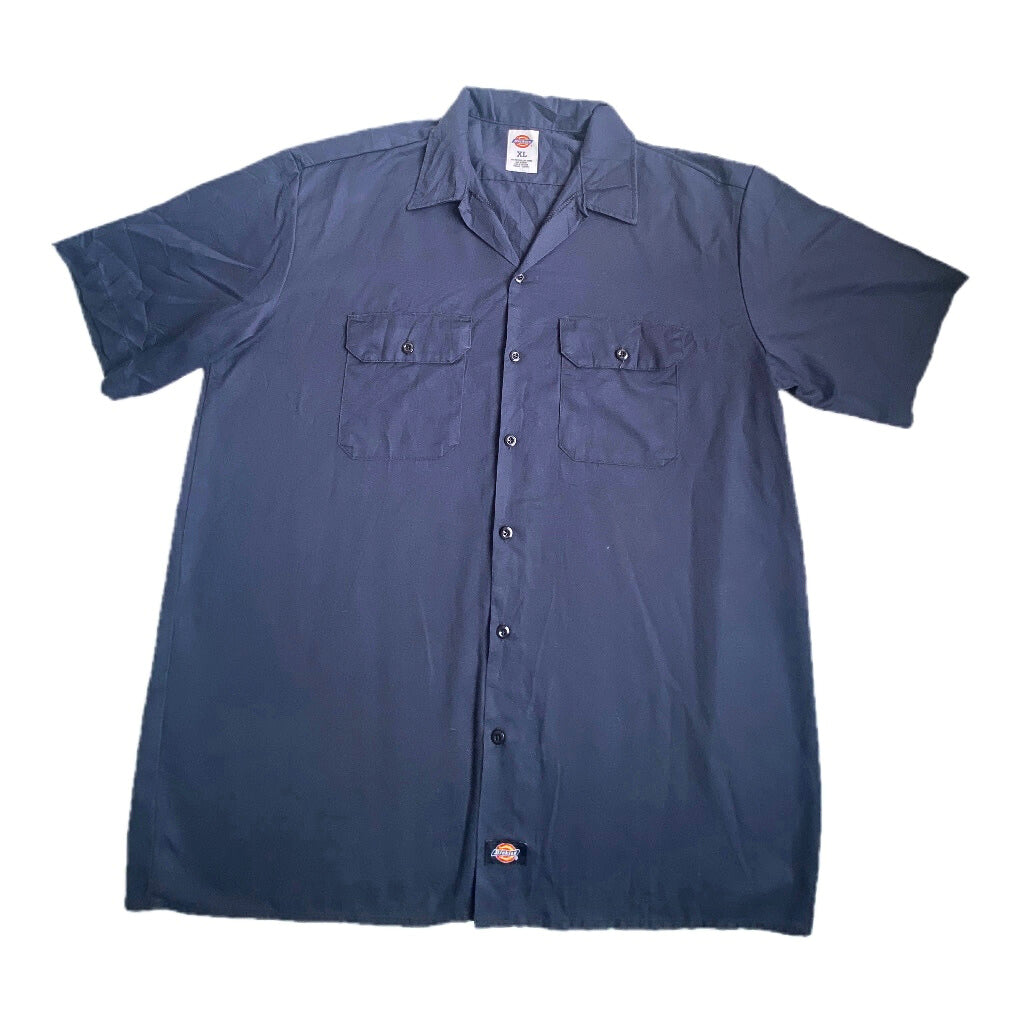 חולצה קצרה מכופתרת DICKIES כחול כהה מידה- XL