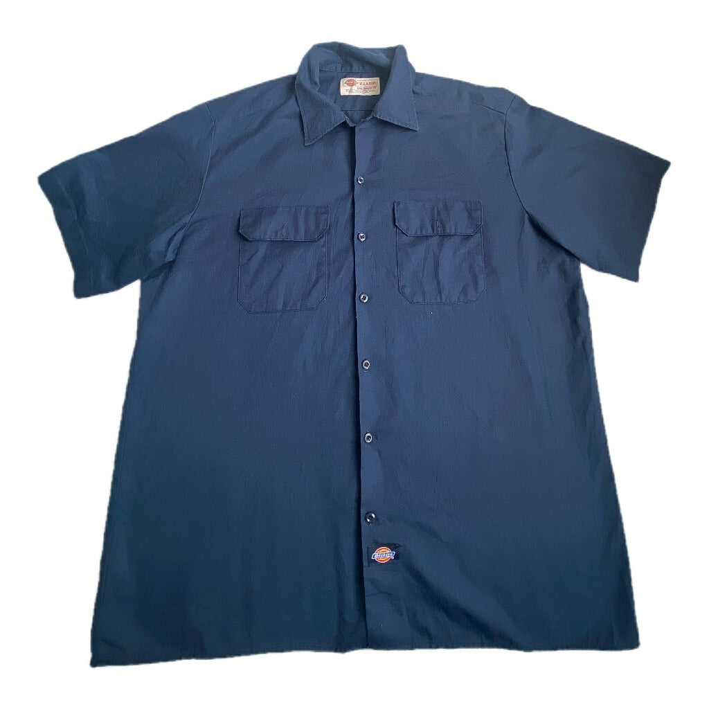חולצה קצרה מכופתרת DICKIES כחולה מידה- XL