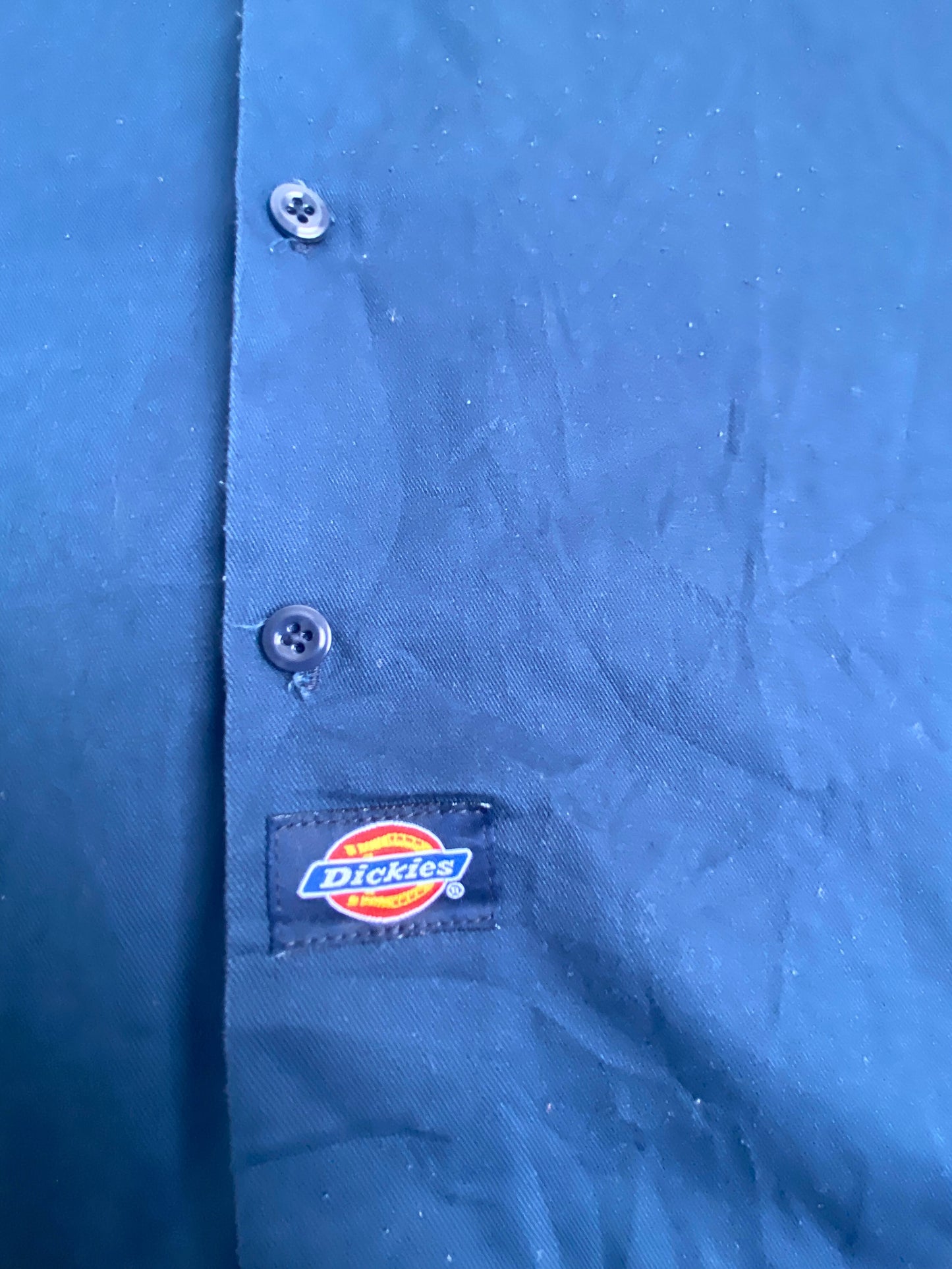 חולצה קצרה מכופתרת DICKIES כחולה מידה- XL