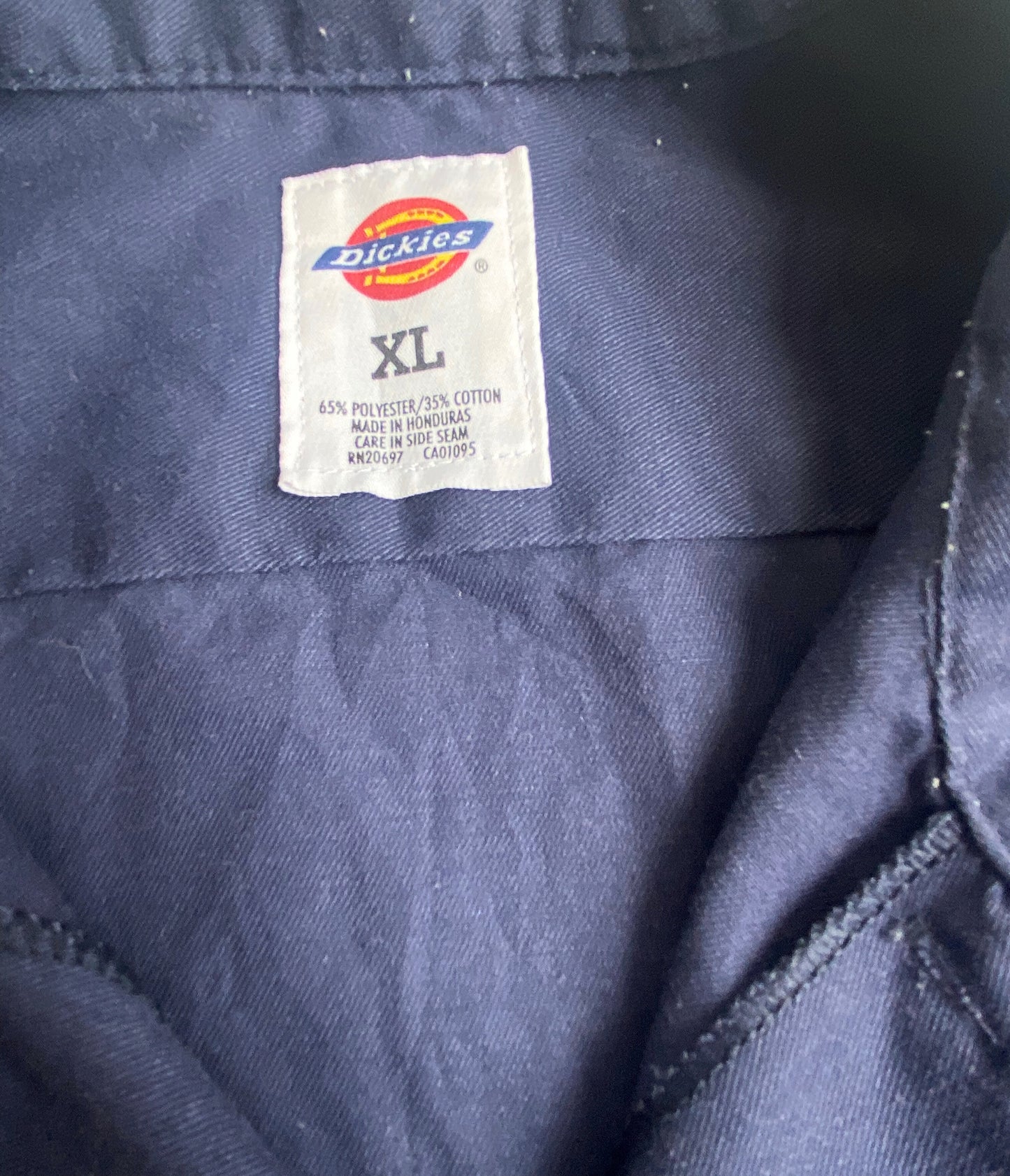 חולצה קצרה מכופתרת DICKIES כחול כהה מידה- XL