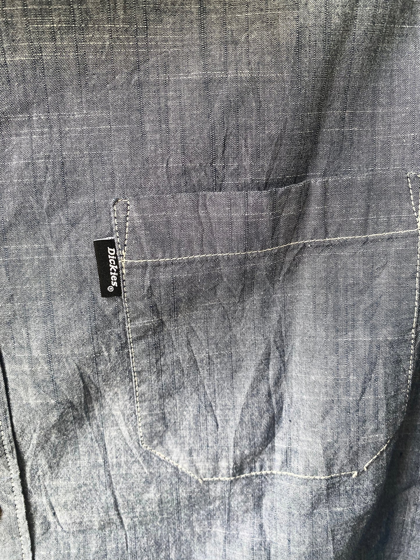 חולצה ארוכה מכופתרת DICKIES אפורה מידה - XL
