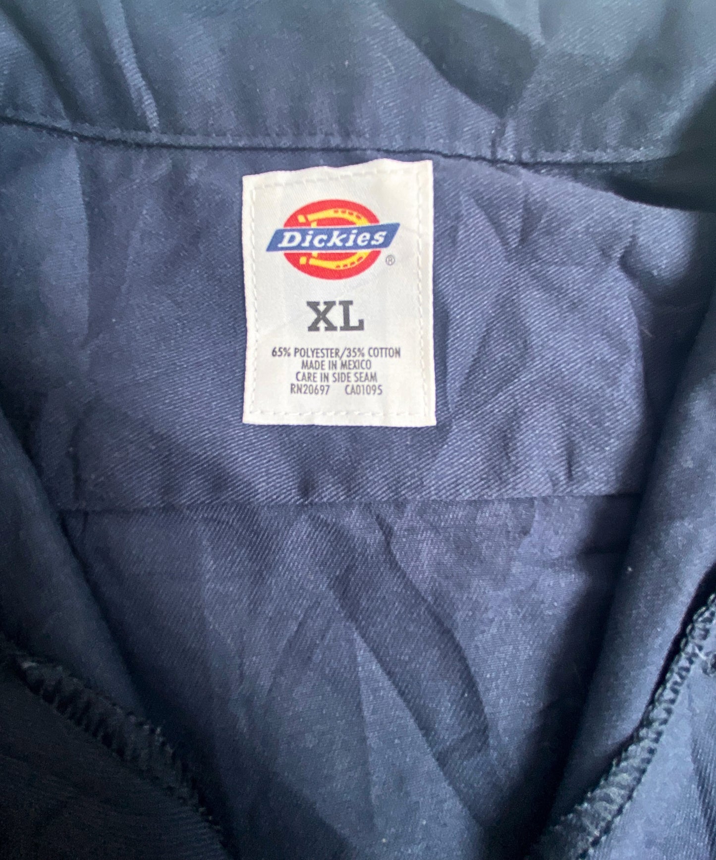 חולצה קצרה מכופתרת DICKIES כחול כהה מידה- XL