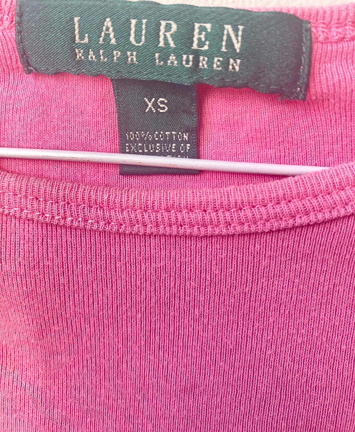 חולצה קצרה RALPH LAUREN ורודה מידה - XS