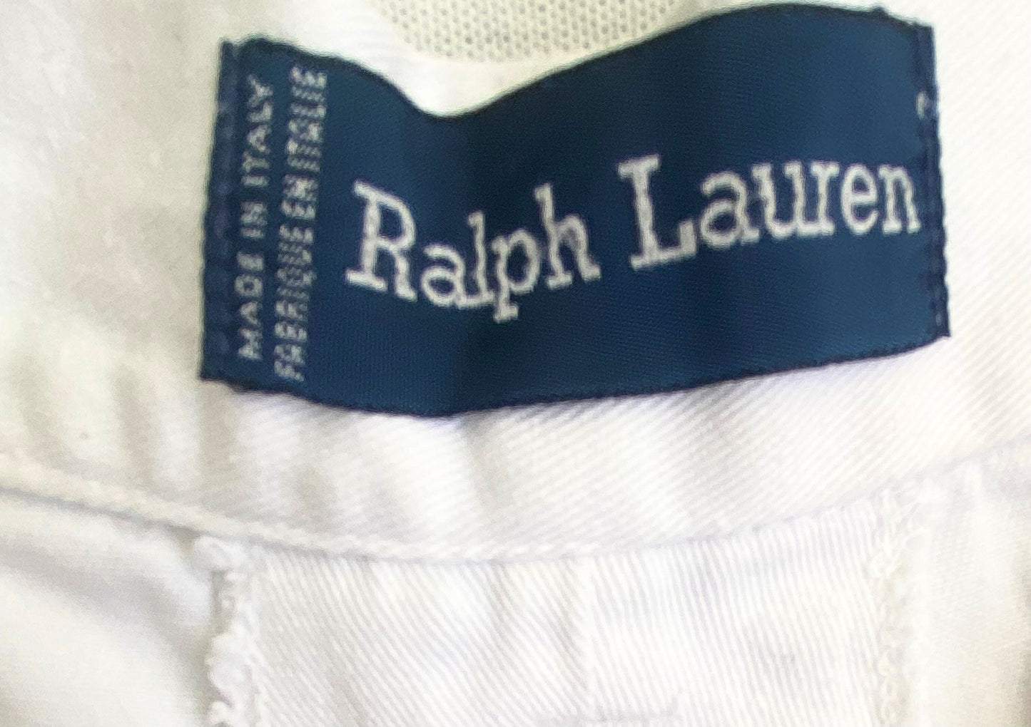 ברמודה RALPH LAUREN לבנה לוגו בכחול מידה- 6