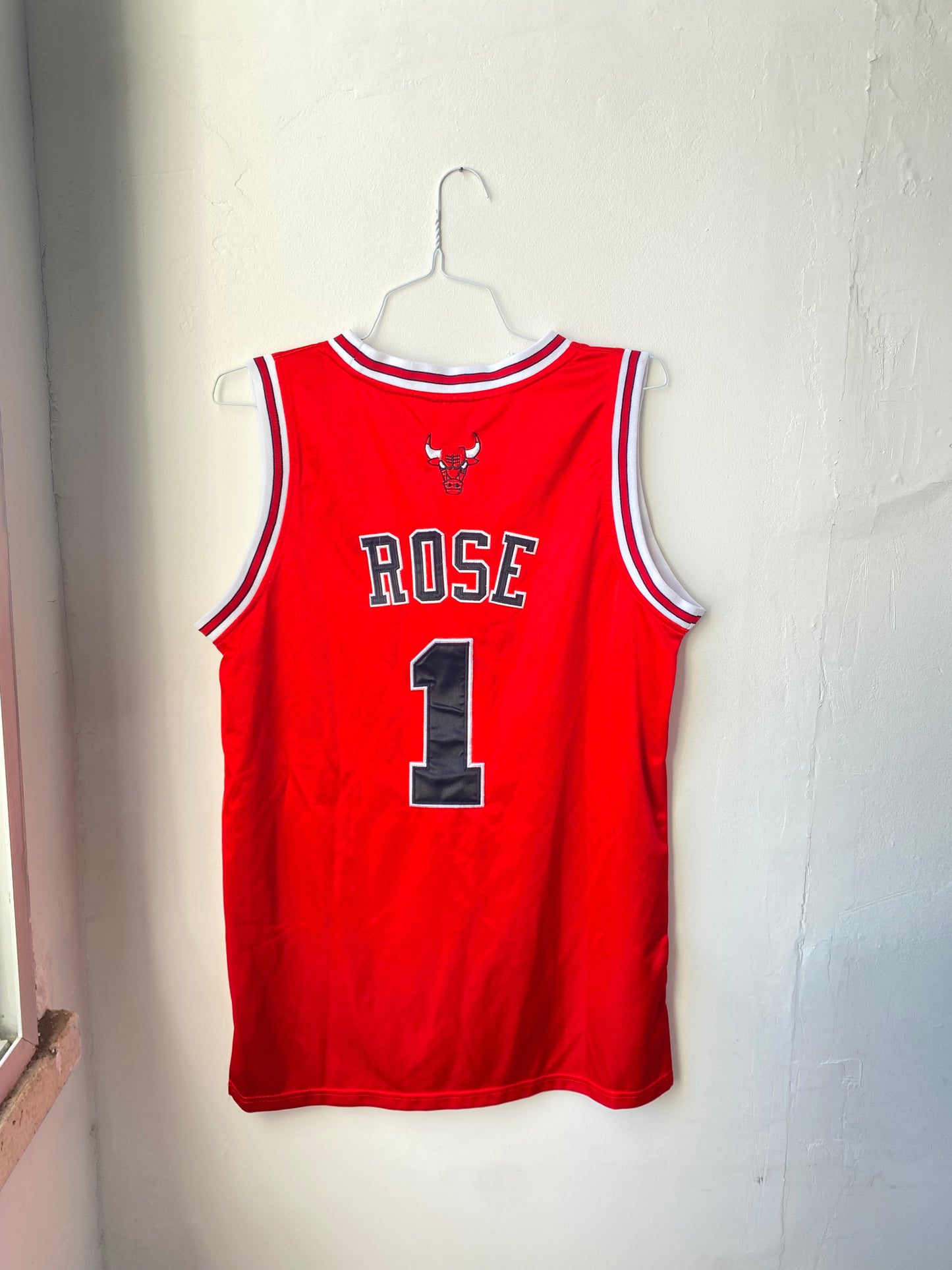 Derrick Rose NBA RED Jersey Chicago Bulls Authentic Vintage Swingman