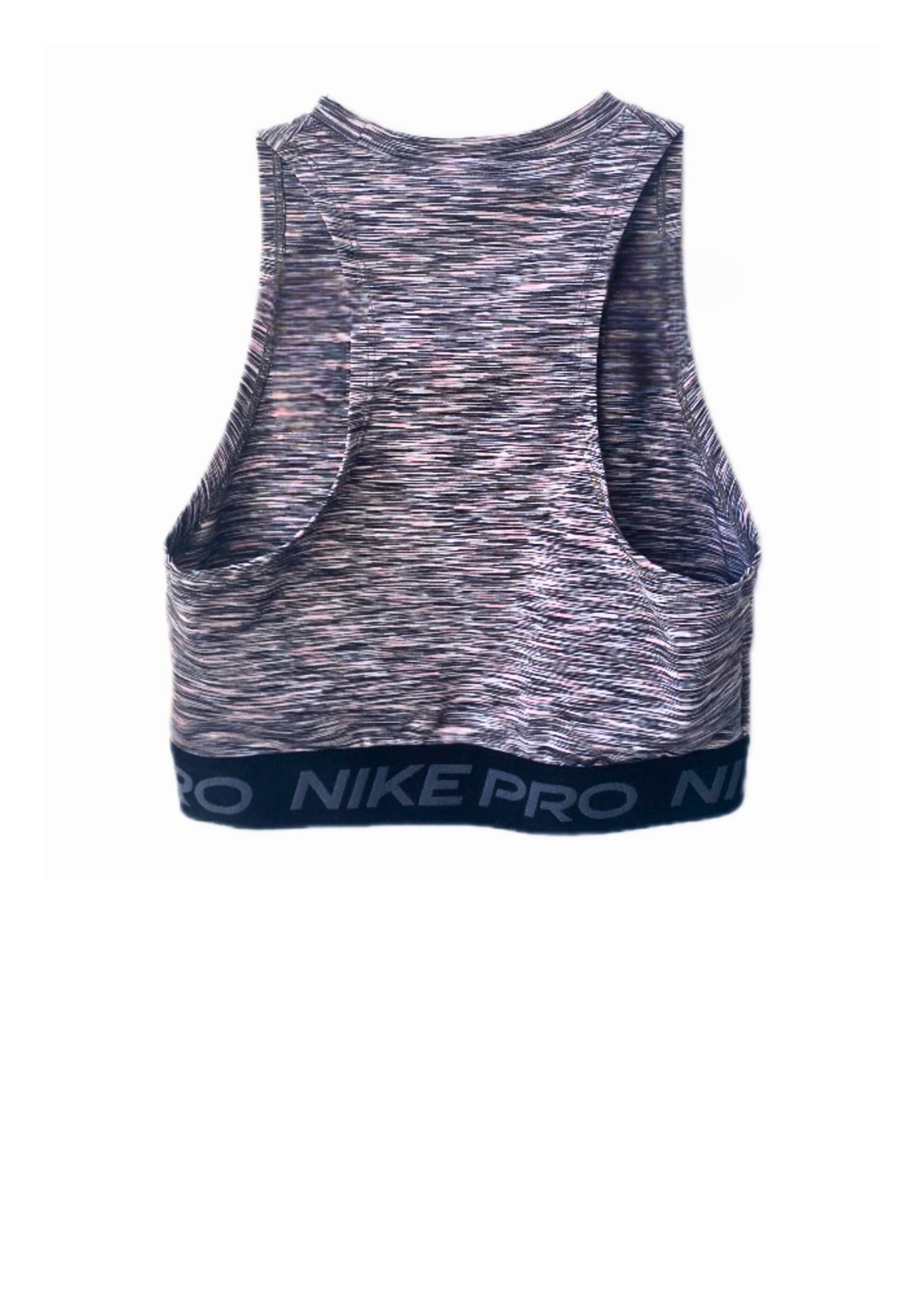 חזיית ספורט NIKE PRO  בצבע אפור ושחור מידה- XS