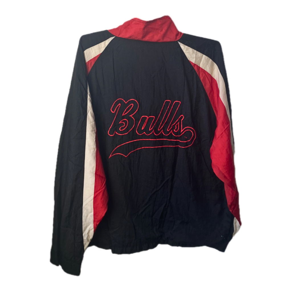 גקט Vintage 90's Chicago Bulls Black & Red Windbreaker מידה - XL