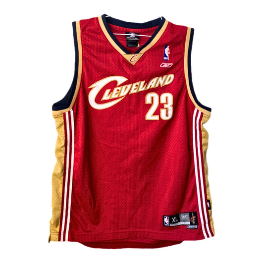 LeBron James Cleveland Cavaliers 2003-2006 Away Reebok Swingman Jersey Red מידה- XL(18-20)