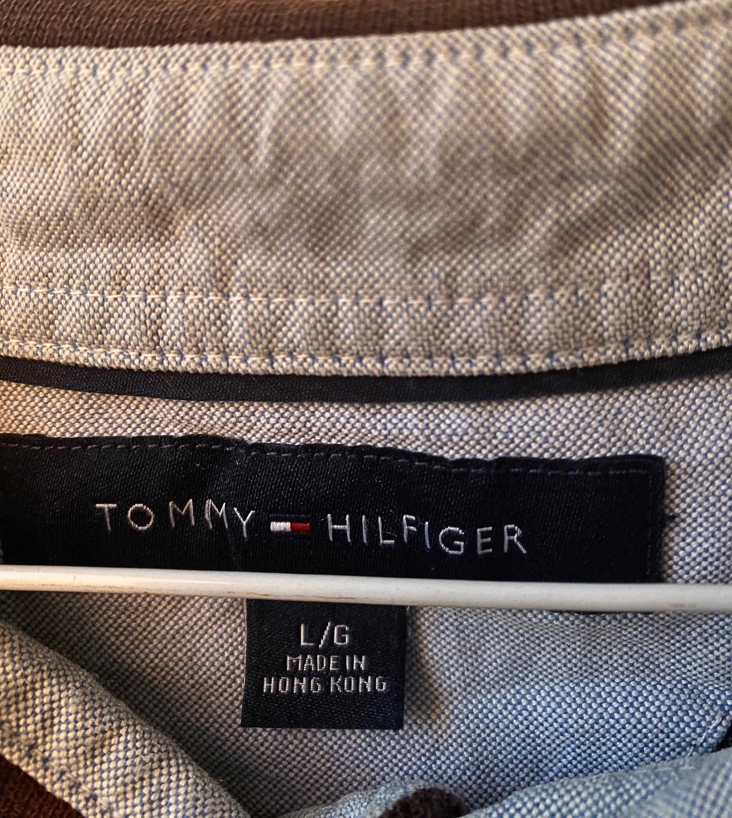 חולצה ארוכה פולו Tommy Hilfiger חומה מידה- L