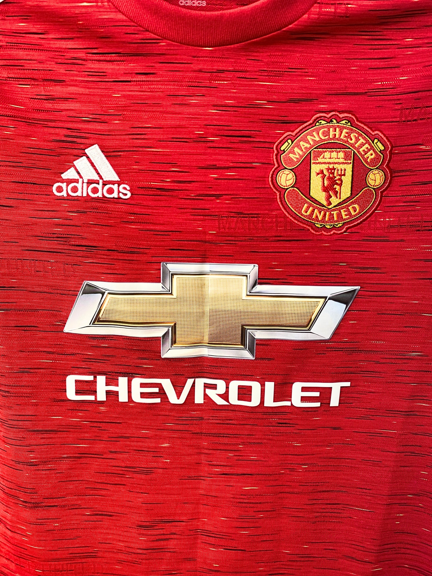 חולצה קצרה 2020-2021 Manchester United Adidas Home Shirt מידה- L(13-14)