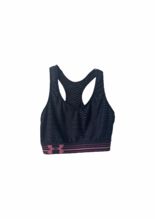 חזיית ספורט UNDER ARMOUR בצבע שחור\ סגול מידה- XS