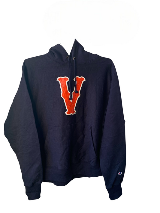 סווטצרט Champion Navy Virginia Cavaliers Vintage Vault Logo Reverse Weave Pullover מידה- M