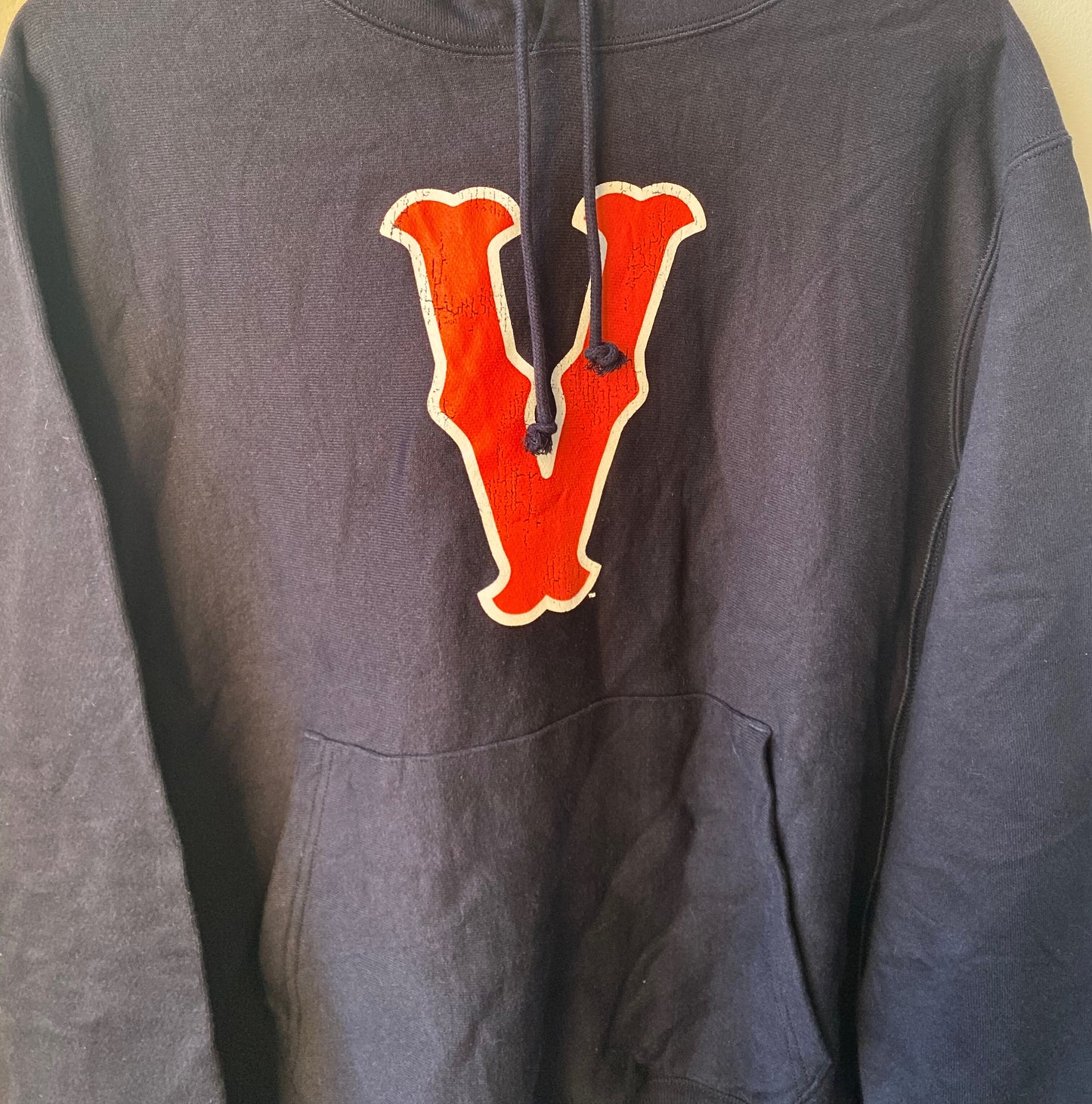 סווטצרט Champion Navy Virginia Cavaliers Vintage Vault Logo Reverse Weave Pullover מידה- M