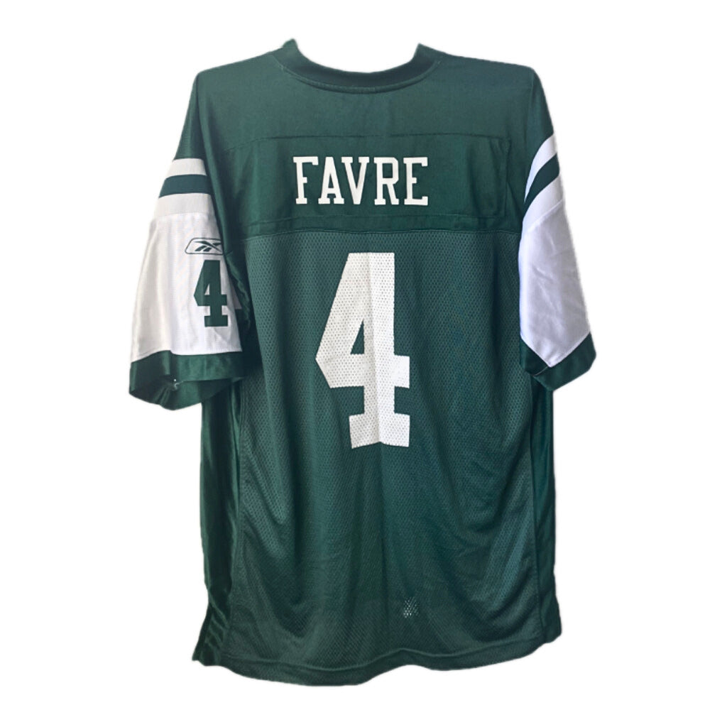 REEBOK New York Jets BRETT FAVRE NFL Jersey מידה- L