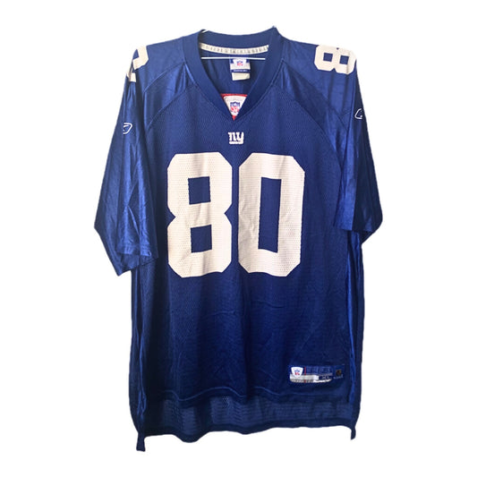 Jeremy Shockey JERSEY #80 New York Giants NFL Reebok מידה- L