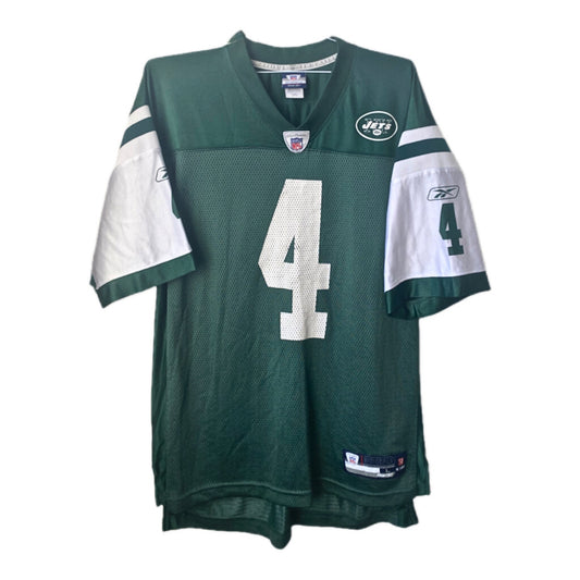 REEBOK New York Jets BRETT FAVRE NFL Jersey מידה- L